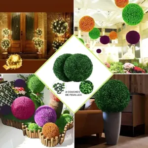 Boule De Plante Topiaire Artificielle