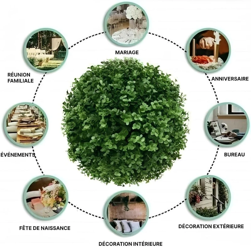 Boule De Plante Topiaire Artificielle – Image 5