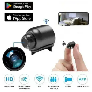 Caméra WIFI 1080P HD - Vision Nocturne Intégrée