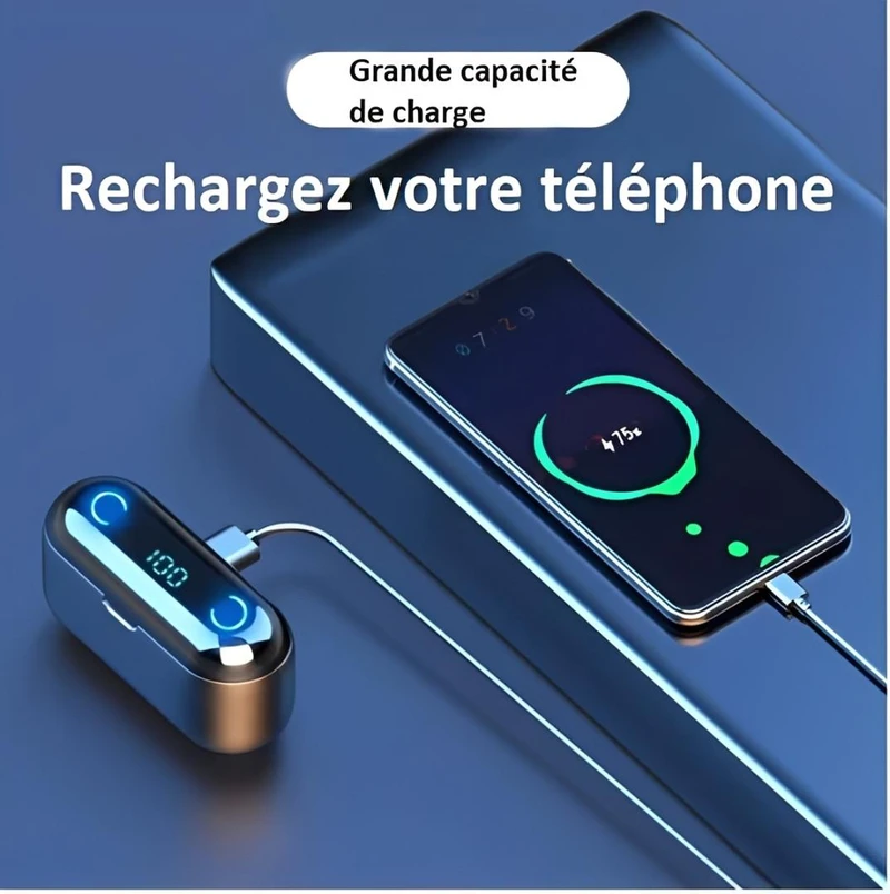 Écouteurs Sans Fil Bluetooth - HeadsTech – Image 5