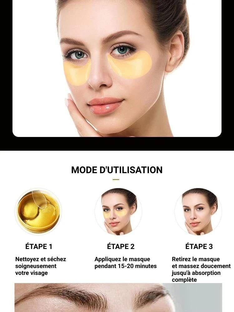 Masque Au Collagène Pour Les Yeux (60 patchs) - HealthCare™ – Image 4
