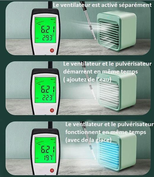 Mini Climatiseur Rechargeable à Eau – Image 3