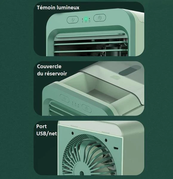 Mini Climatiseur Rechargeable à Eau – Image 9