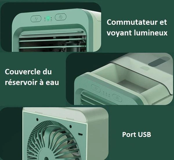 Mini Climatiseur Rechargeable à Eau – Image 10