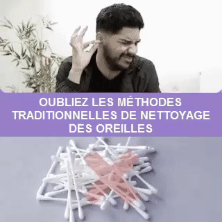 Aspirateur de cérumen en usage pour nettoyage de l'oreille