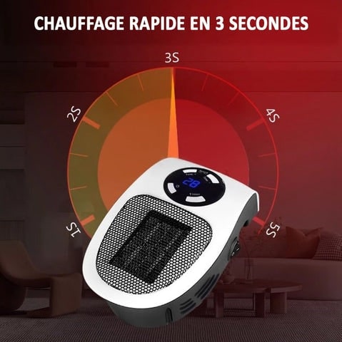chauffage portable HeatSafe utilisé dans une chambre de bébé