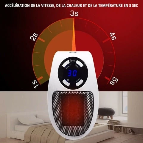 chauffage portable HeatSafe facile à déplacer dans une maison