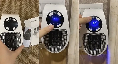 vue rapprochée du panneau de contrôle du chauffage HeatSafe