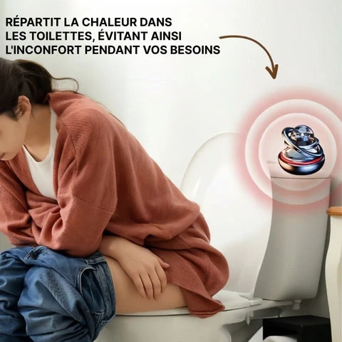 chauffage solaire portable placé dans une salle de bain