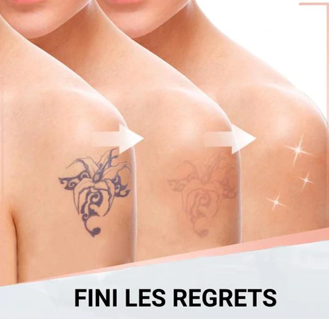 tube de crème détatouage avec dimensions indiquées