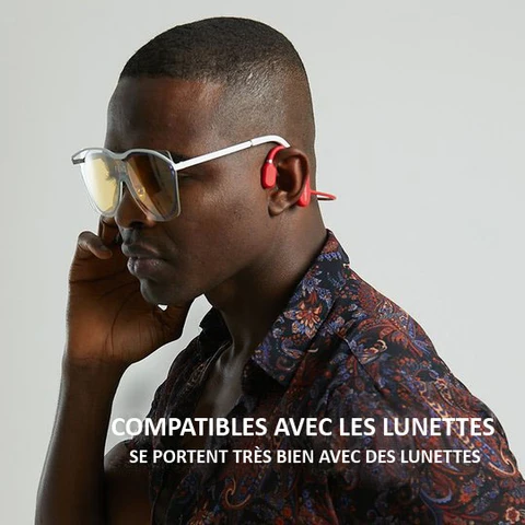 écouteurs compatibles avec des lunettes portées