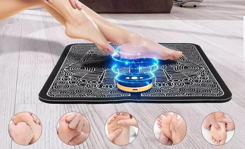 Illustration de la stimulation électrique sur les pieds