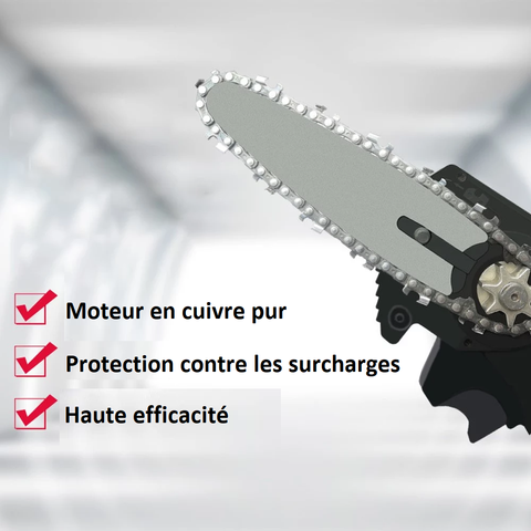 vue latérale de la mini scie électrique portable