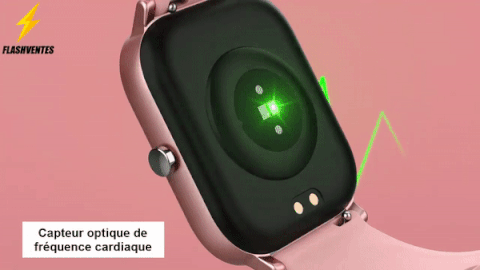 Montre connectée avec interface de suivi santé et activité physique