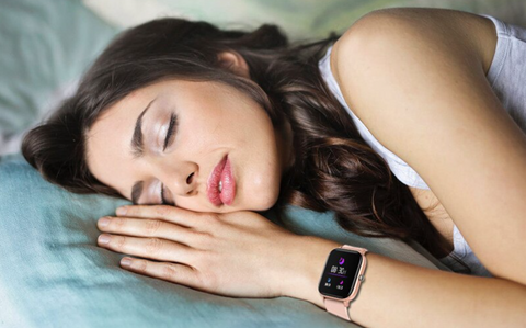 Graphique des phases de sommeil affiché sur la montre WatchNext™
