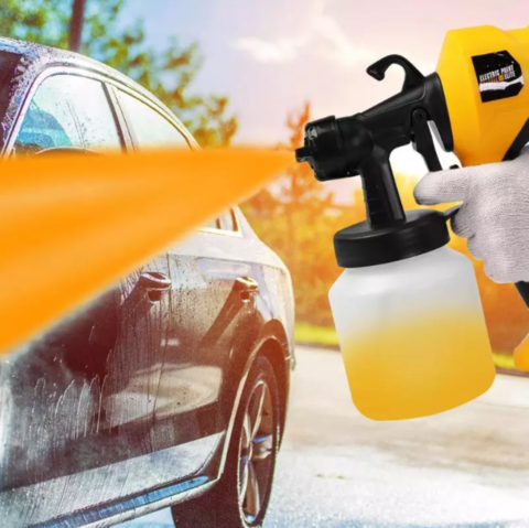réglage du débit de peinture sur pistolet électrique