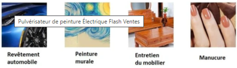 applications variées du pistolet à peinture électrique