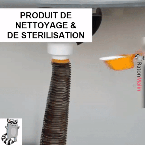 Dissolution des obstructions dans un tuyau avec le produit