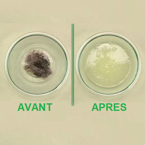 Utilisation du déboucheur sur un évier de cuisine