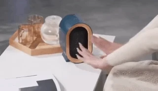 Vue rapprochée de l'élément chauffant en céramique du radiateur HeatSafe