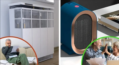 Radiateur portable HeatSafe dans une cuisine moderne