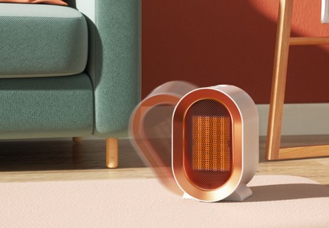 Utilisateur heureux avec le radiateur HeatSafe dans une chambre